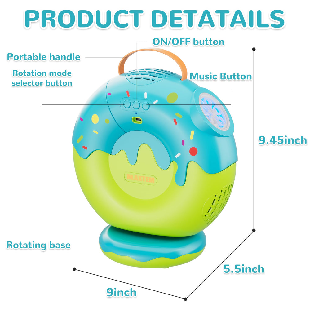 BLAXTEM kid-safe donut design with easy-grip handle for small hands