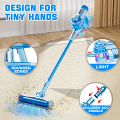BLAXTEM 4-in-1 with rolling brush tool ideal for carpet pretend play.