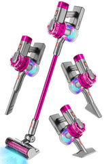 BLAXTEM 4-in-1 kids vacuum rose red for imaginative pretend cleaning.