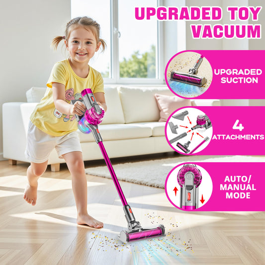 BLAXTEM attachments with roller and crevice tools for pretend messes.