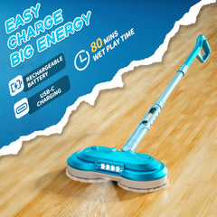 BLAXTEM water-spray feature adds splashy realism to engaging cleaning play.