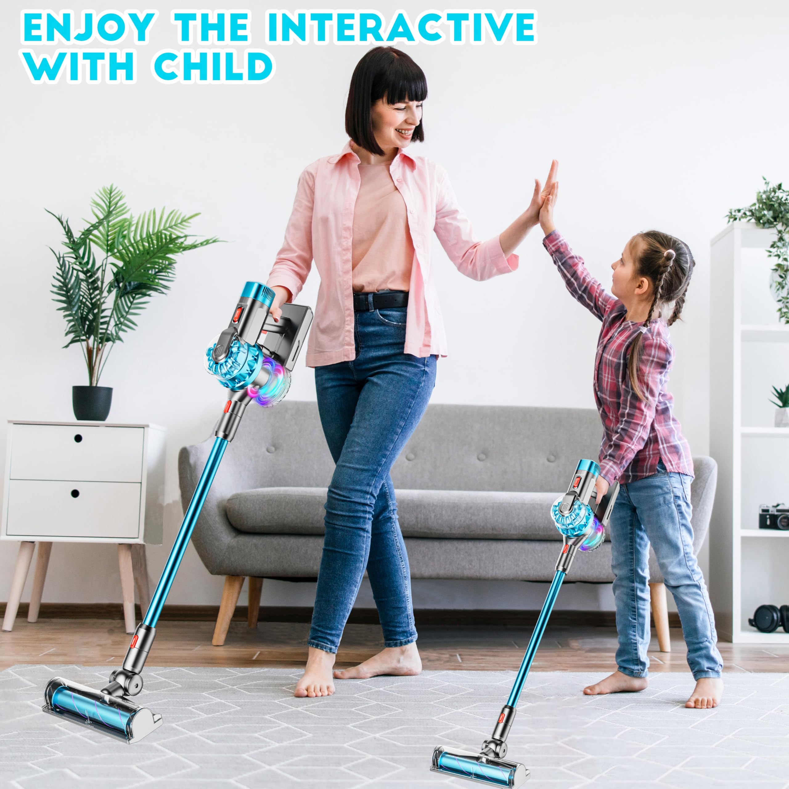 BLAXTEM 4-in-1 kids manual-mode, for hands-on cleaning practice.