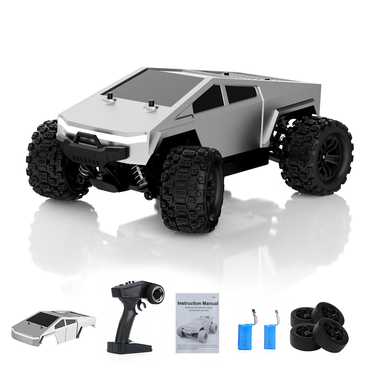 BLBAISH 1:18 fast RC car main shot highlights high-speed off-road action
