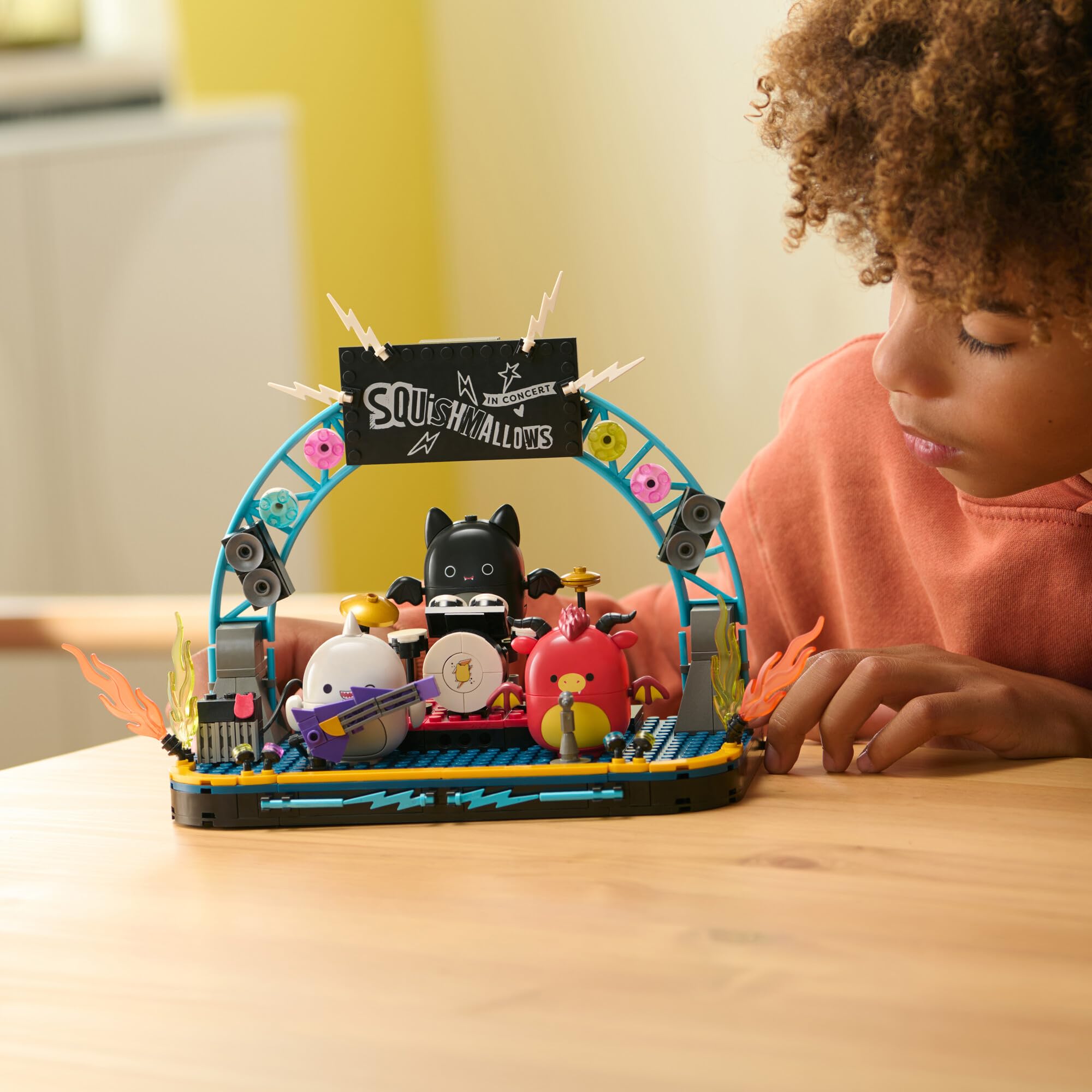 BLDR Squish Tour display setup connects with major brand bricks for expanded creativity