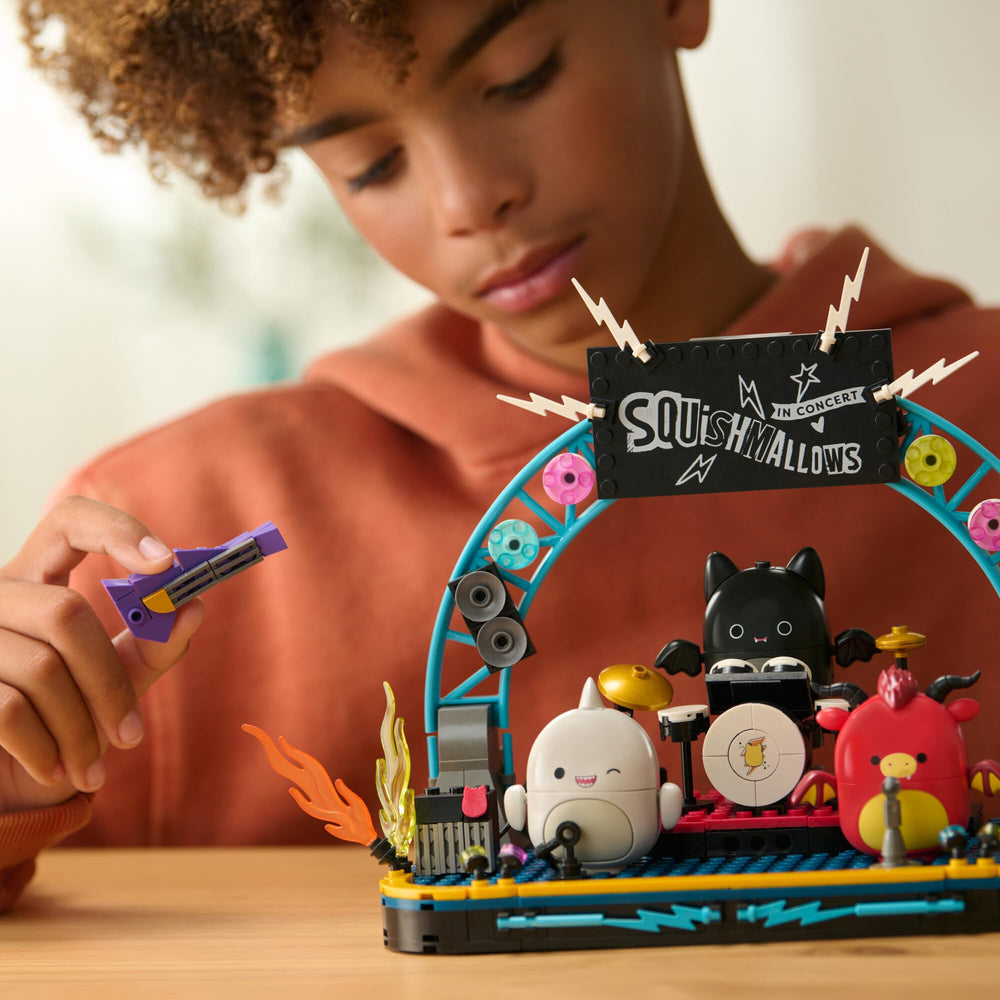 BLDR Emily figure with squishy belly invites squeezable interactive play