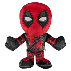 Bleacher Creatures Deadpool plush with color sublimation print, vibrant Marvel details.