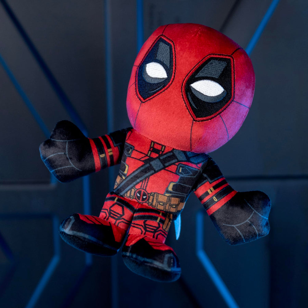 Bleacher Creatures Deadpool plush officially Marvel licensed authentic character merchandise.
