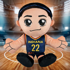 Bleacher Creatures Caitlin Clark plush with sublimated logo for authentic team branding