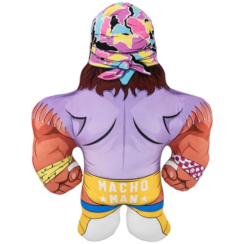 Bleacher Creatures Macho Man Randy Savage Bleacher Buddy back view shows vibrant attire