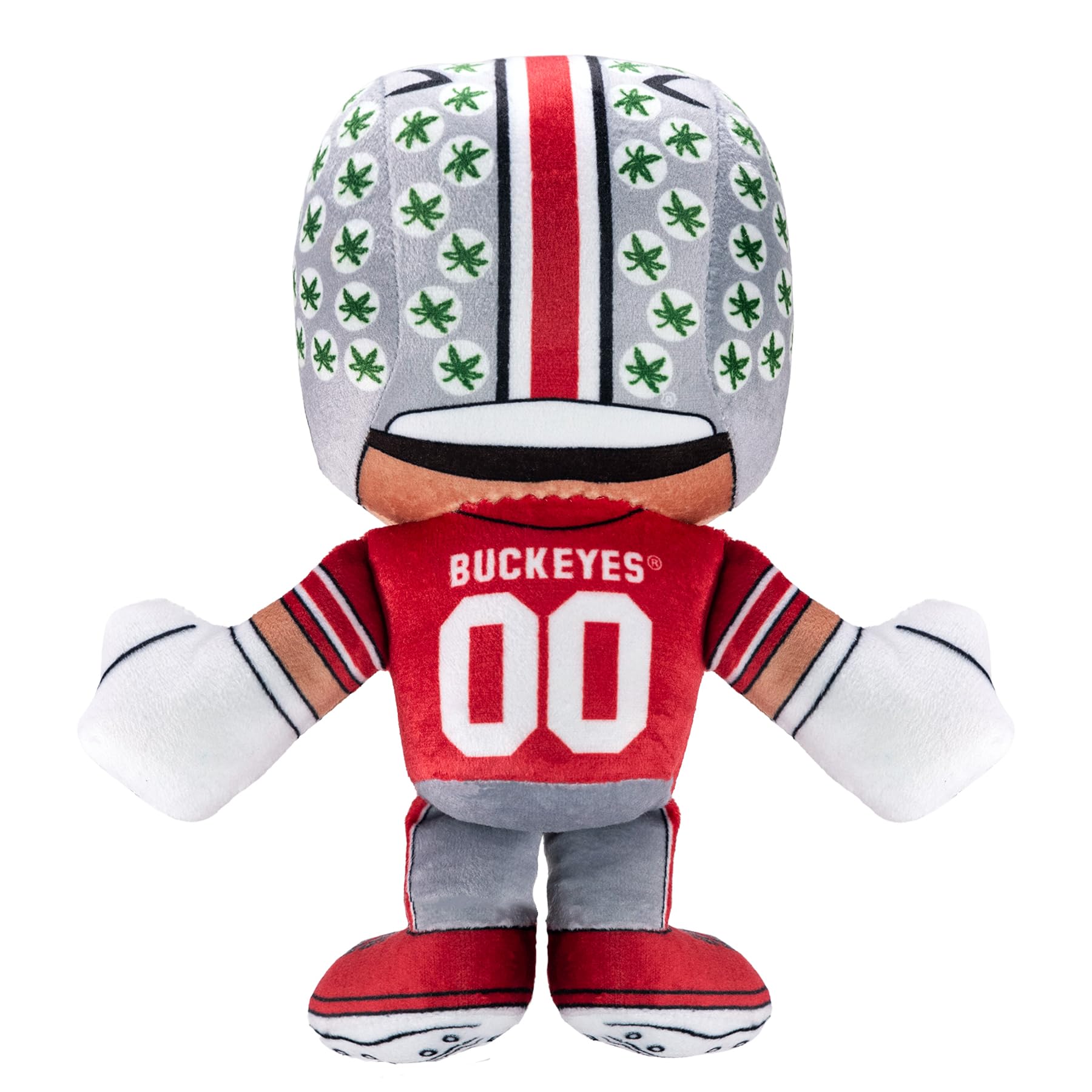 Officially licensed Buckeyes plush with authentic team colors.