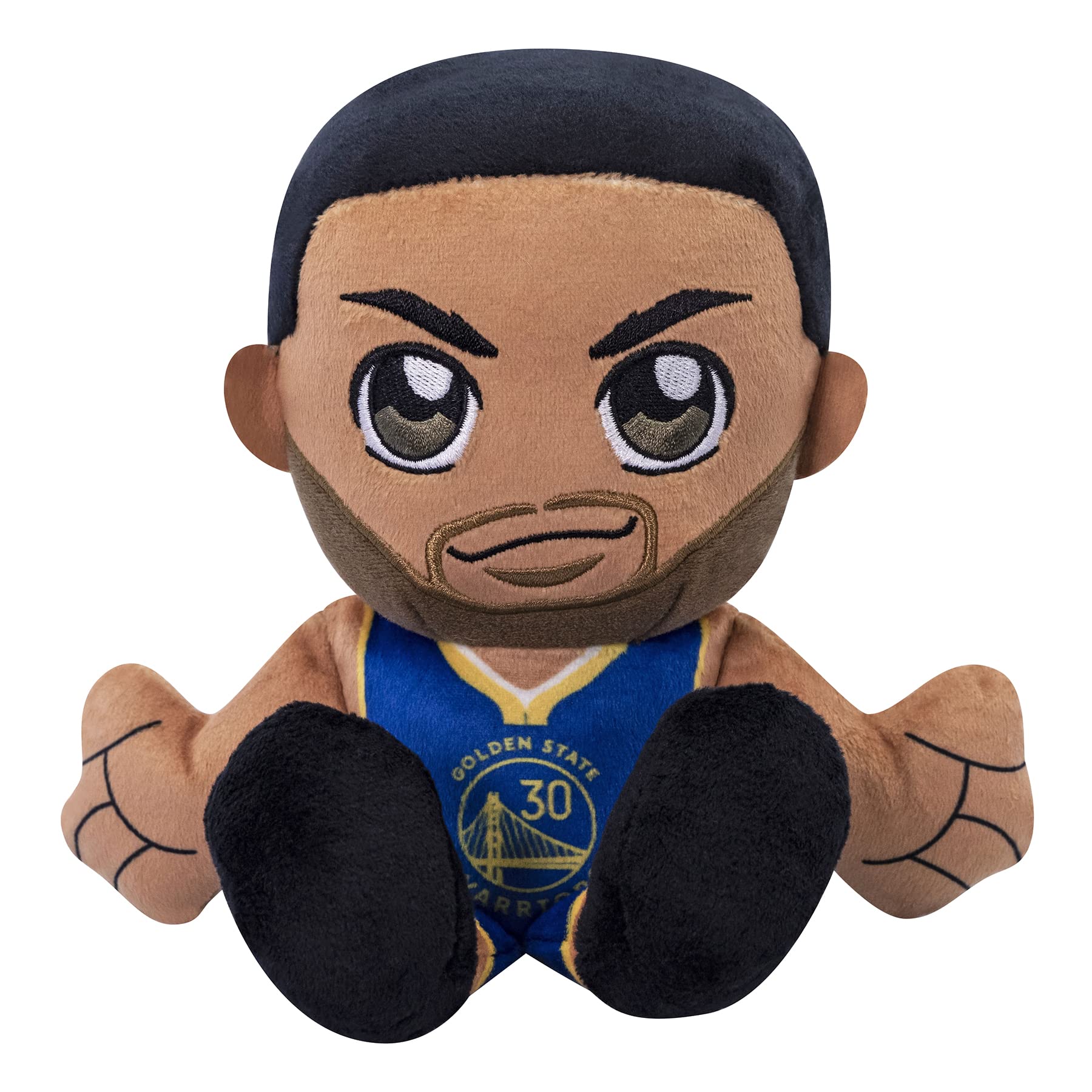 Bleacher Creatures Steph Curry Kuricha 8in plush front view, ideal desk buddy.