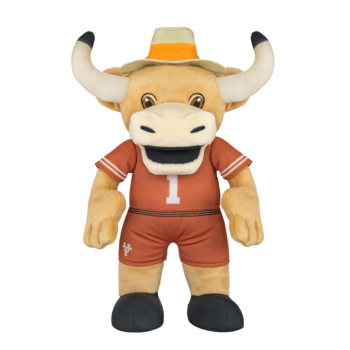 Bleacher Creatures Hook Em 10inch plush front view ideal for display.