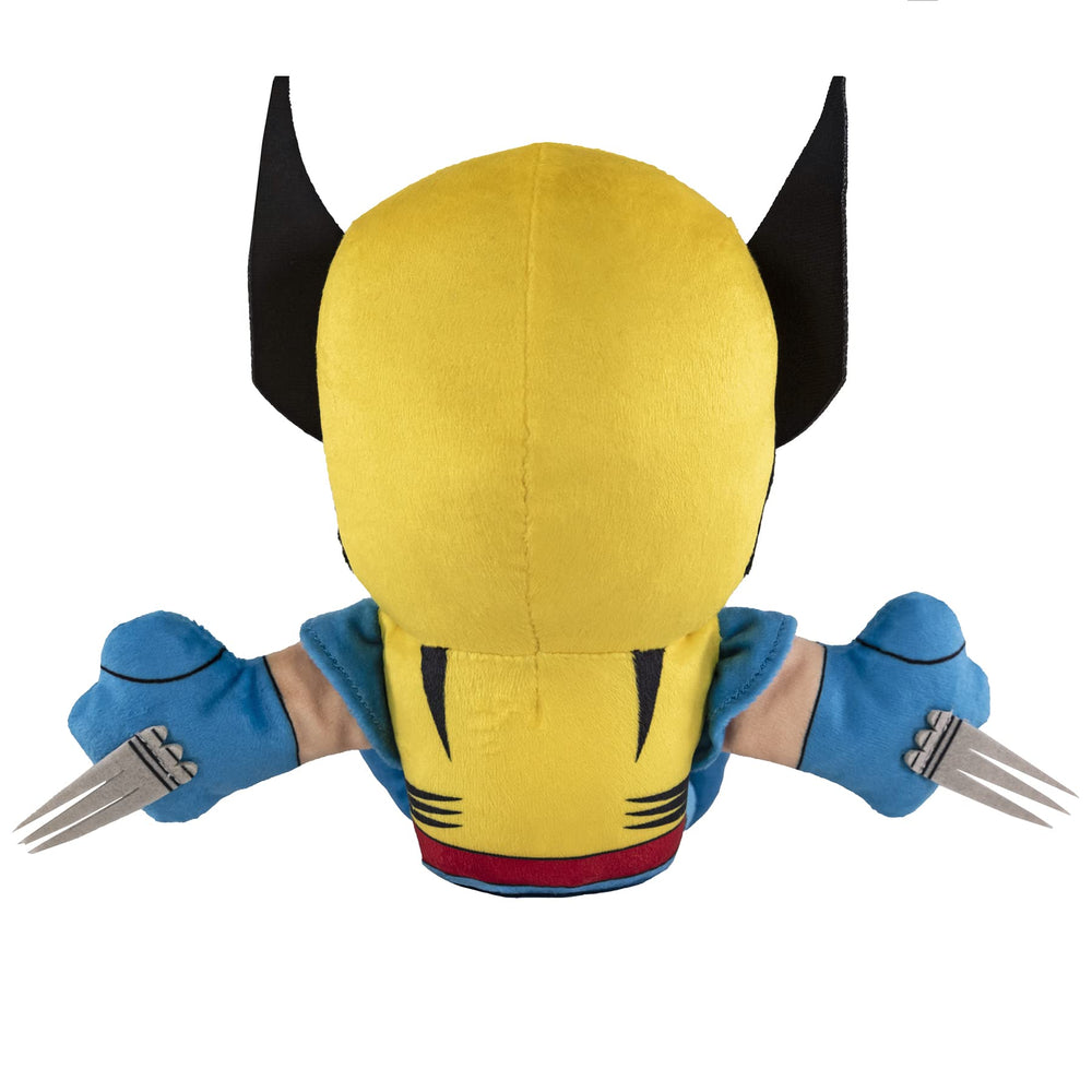 Wolverine plush with embroidered eyes detail for authentic look.