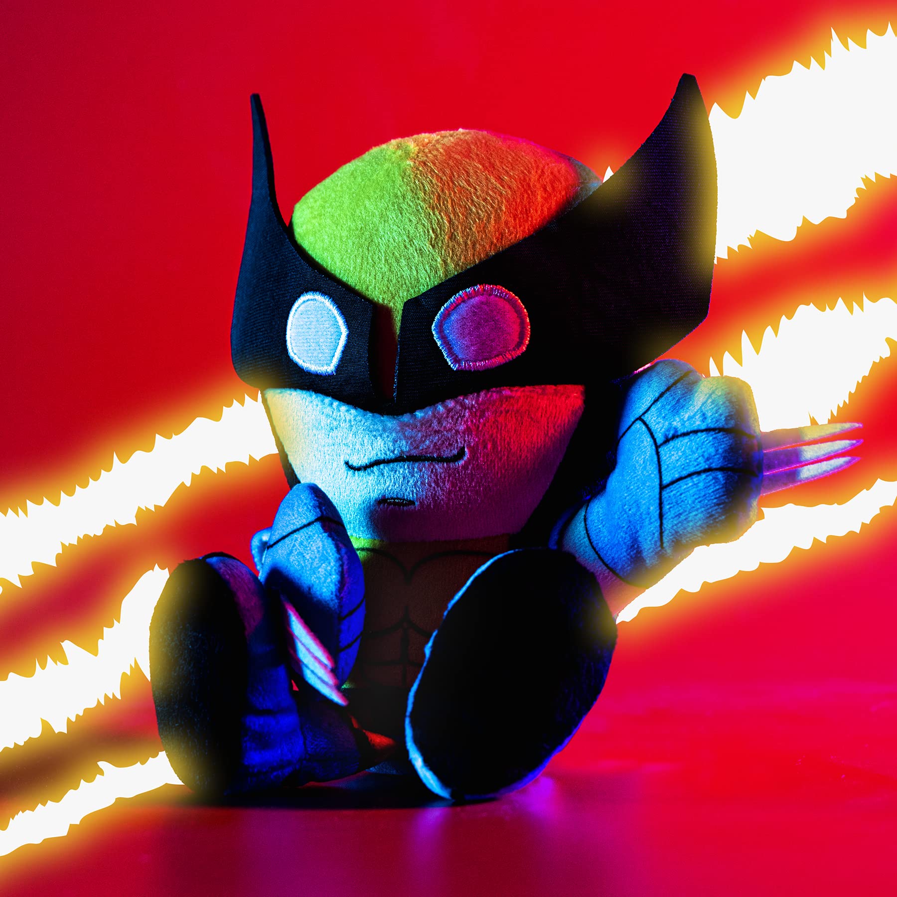 Bleacher Creatures Wolverine plush arrives gift-ready for fans.