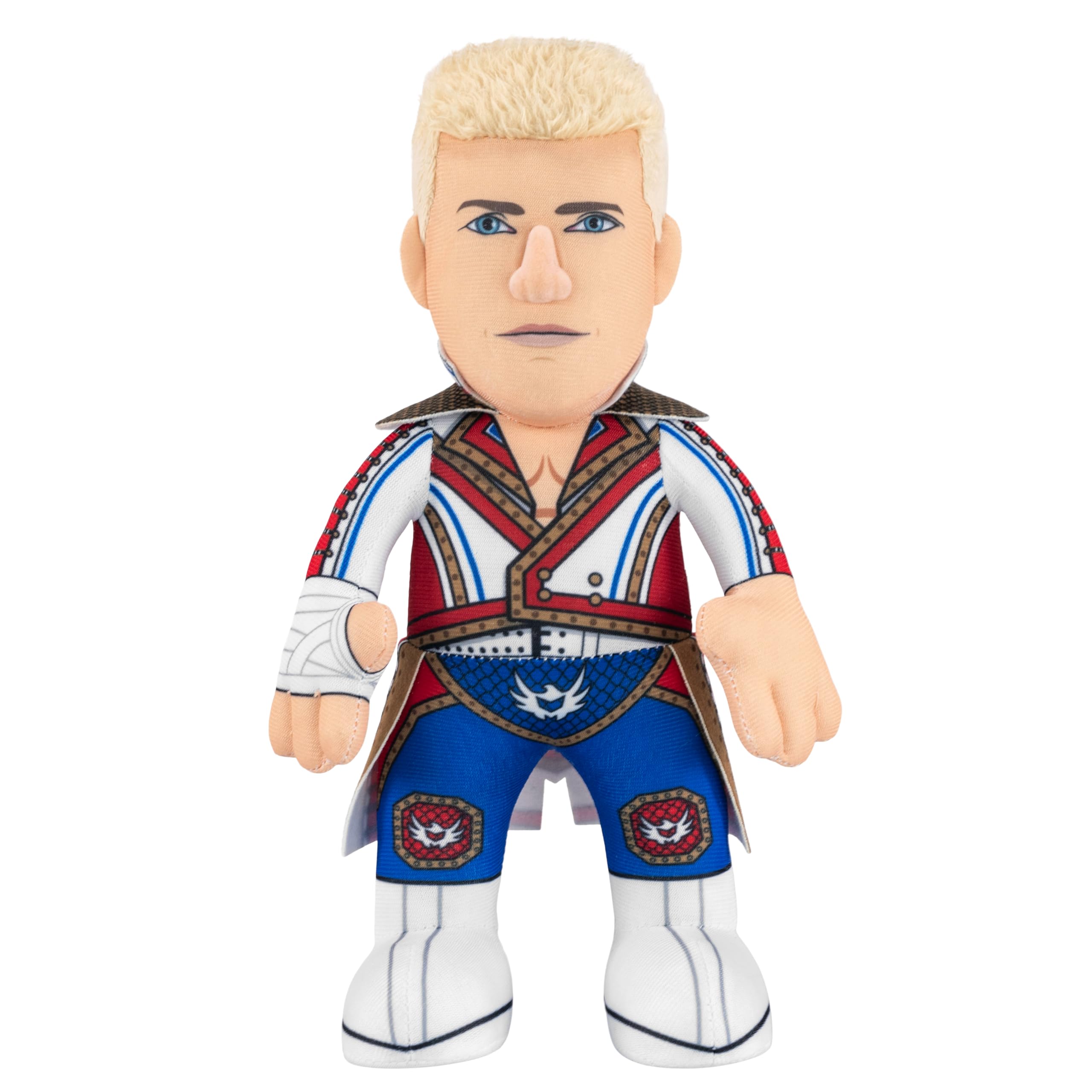 Bleacher Creatures Cody Rhodes 10-inch plush front view for display and play