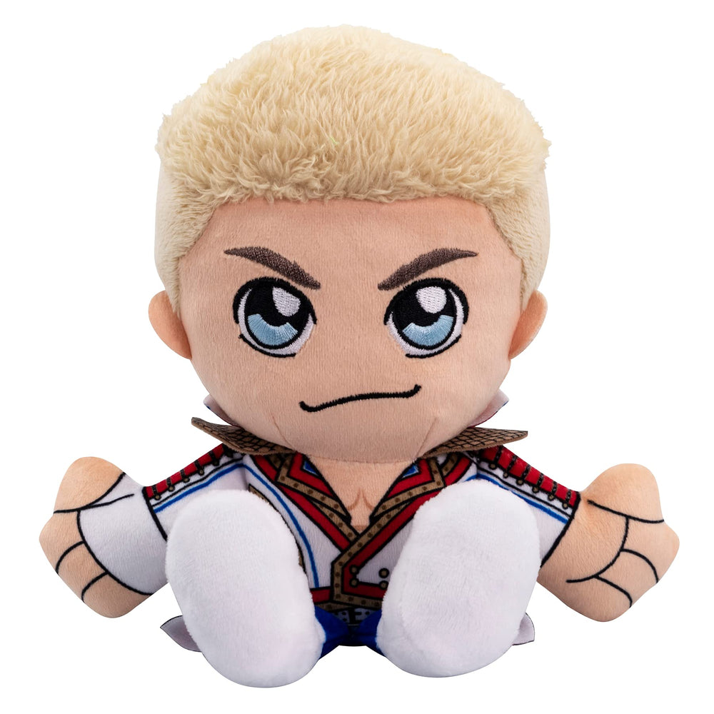 Bleacher Creatures Cody Rhodes 8-inch Kuricha plush for display and play