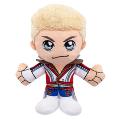 Cody Rhodes plush sits upright, ideal desk buddy for WWE fans