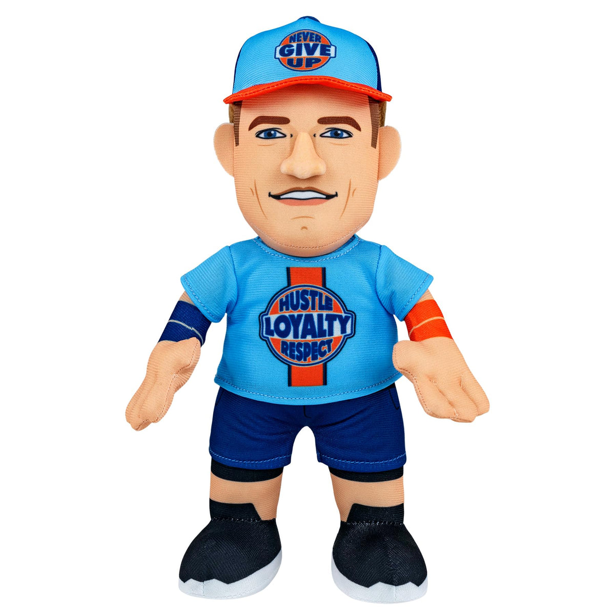Bleacher Creatures John Cena 10-inch plush, front view, ideal for display and social media photos.