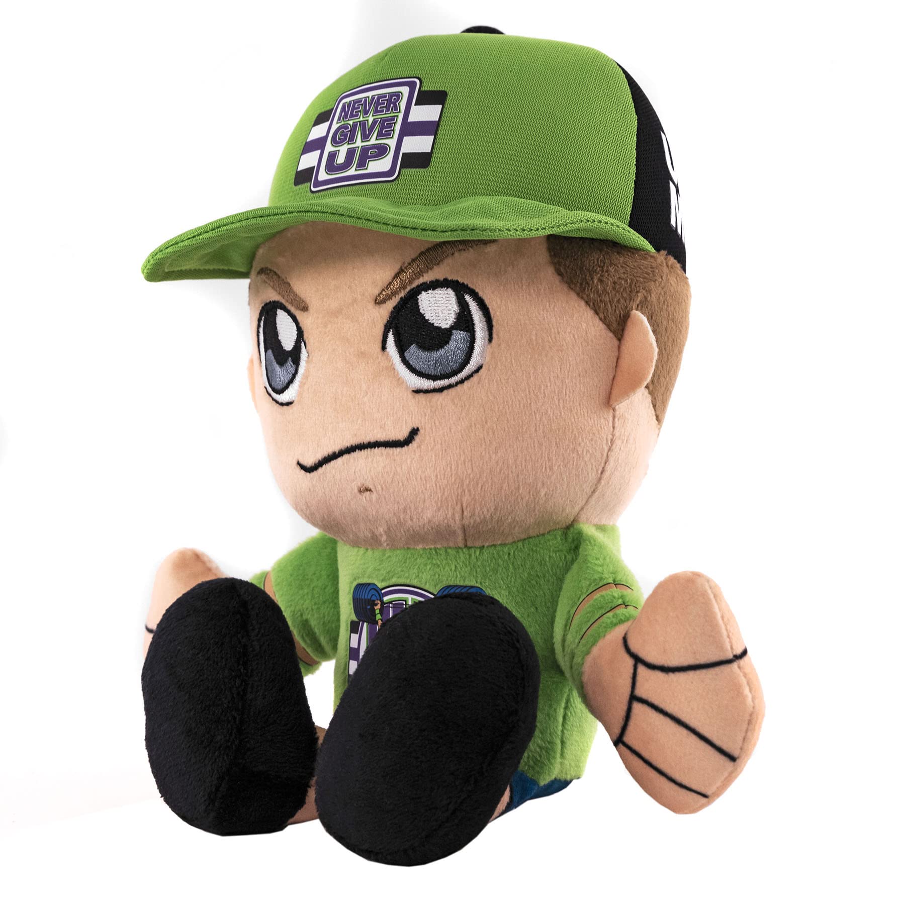 Bleacher Creatures John Cena Kuricha plush fabric close-up reveals soft velboa.
