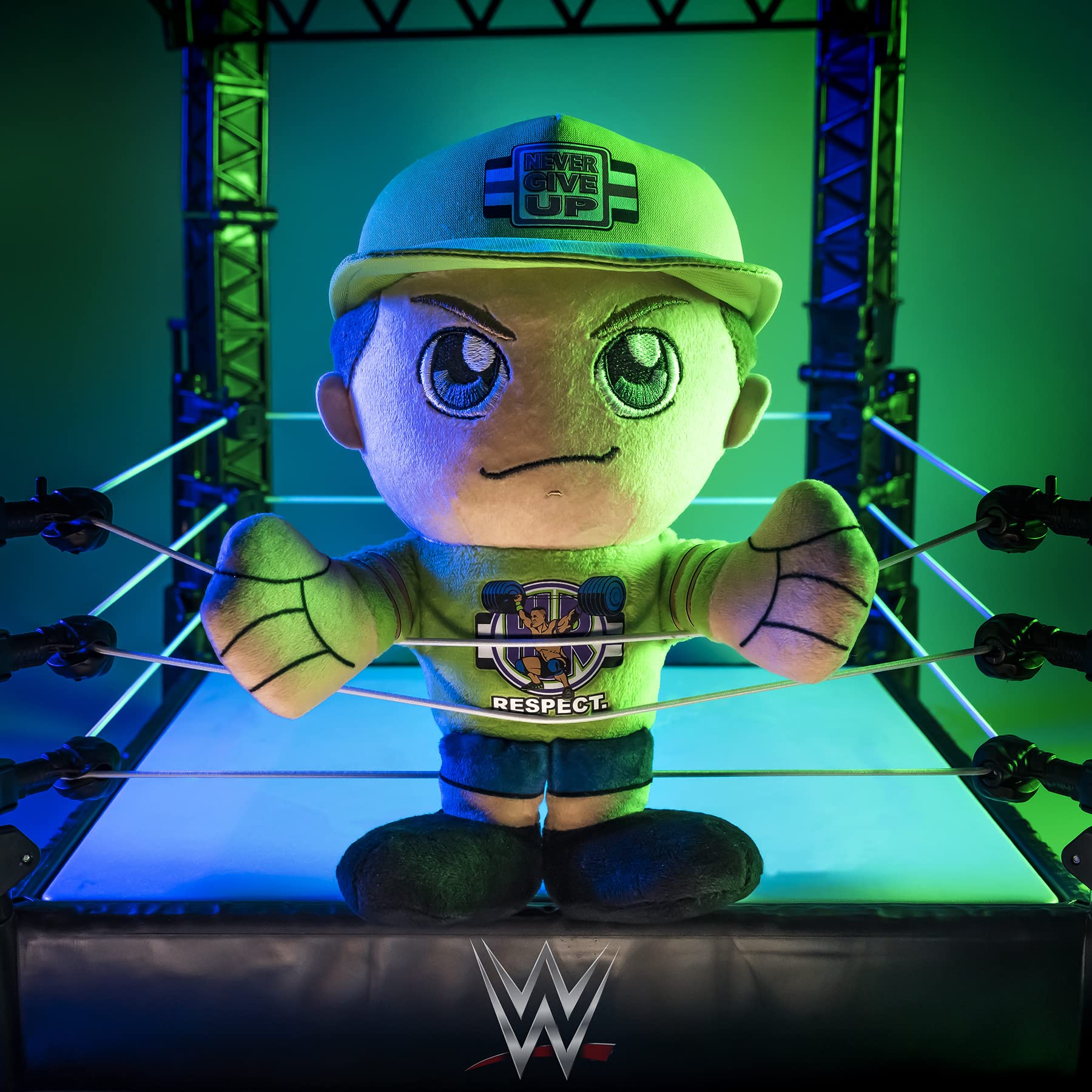 Bleacher Creatures John Cena Kuricha plush gift-ready packaging presentation.
