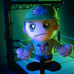 Bleacher Creatures John Cena Kuricha plush sublimated ring attire detail.