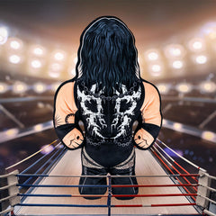Bleacher Creatures WWE Rhea Ripley 24-Inch Bleacher Buddy pose ready for action