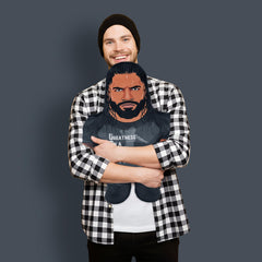 Bleacher Creatures WWE Roman Reigns 24-inch Bleacher Buddy back view highlights branding.