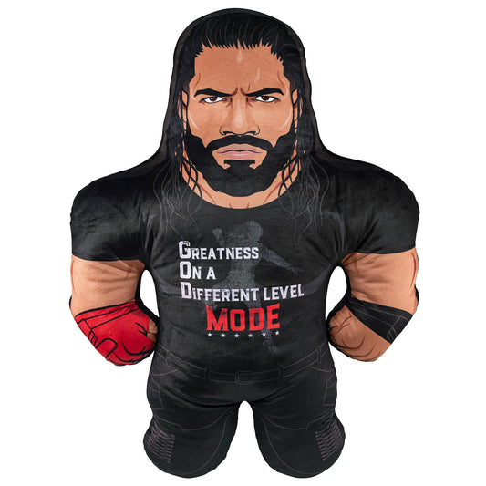 Bleacher Creatures WWE Roman Reigns 24-inch Bleacher Buddy front view for display and collection.
