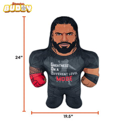 Bleacher Creatures WWE Roman Reigns 24-inch Bleacher Buddy side pose for dynamic display.
