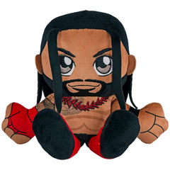 Bleacher Creatures WWE Roman Reigns 8-inch Kuricha sitting plush shows licensed design and collector appeal