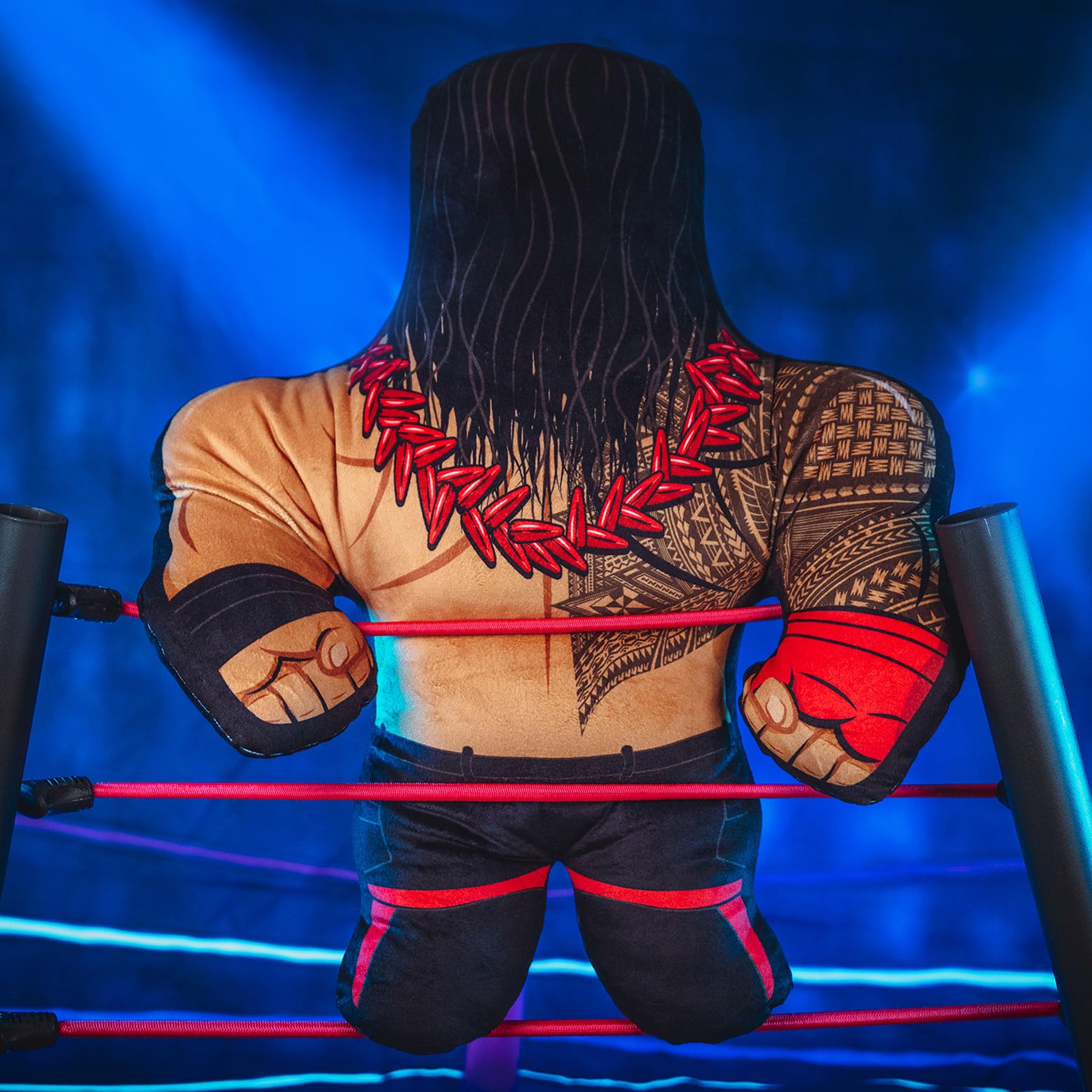 Great for reenacting moments or posing photo scenes with this bold WWE hero