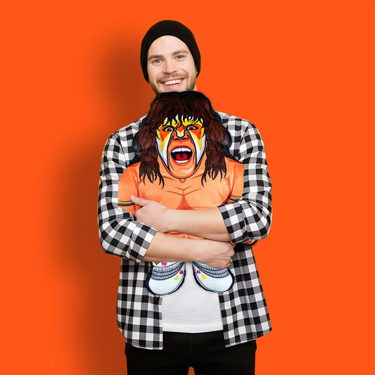 Bleacher Creatures WWE Ultimate Warrior 24-inch Bleacher Buddy, side view, great for reenactments.
