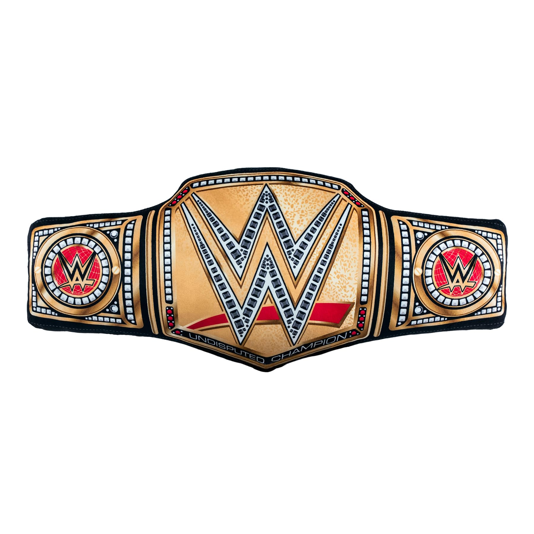 Bleacher Creatures WWE 24-inch Bleacher Buddy belt close-up highlights premium stitching.