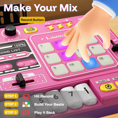 BLF FUN Baby DJ Table mini keyboard lets little ones compose simple melodies.