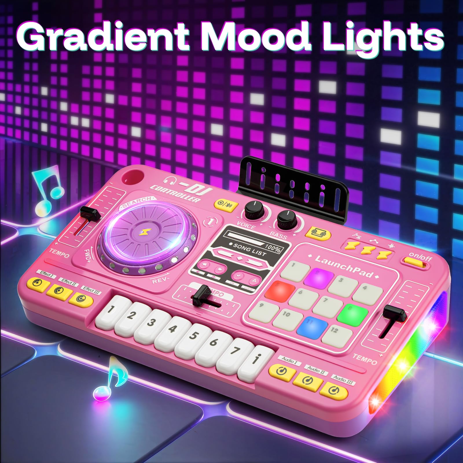 BLF FUN Baby DJ Table tapping game motivates rhythm-based movement.