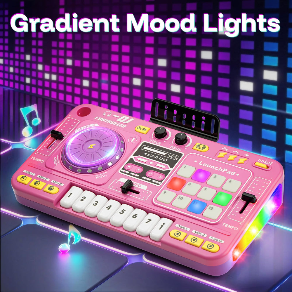 BLF FUN Baby DJ Table tapping game motivates rhythm-based movement.