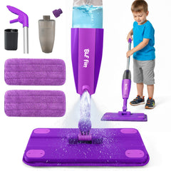 BLF FUN Kids Spray Mop purple assembly aids easy setup for young learners.