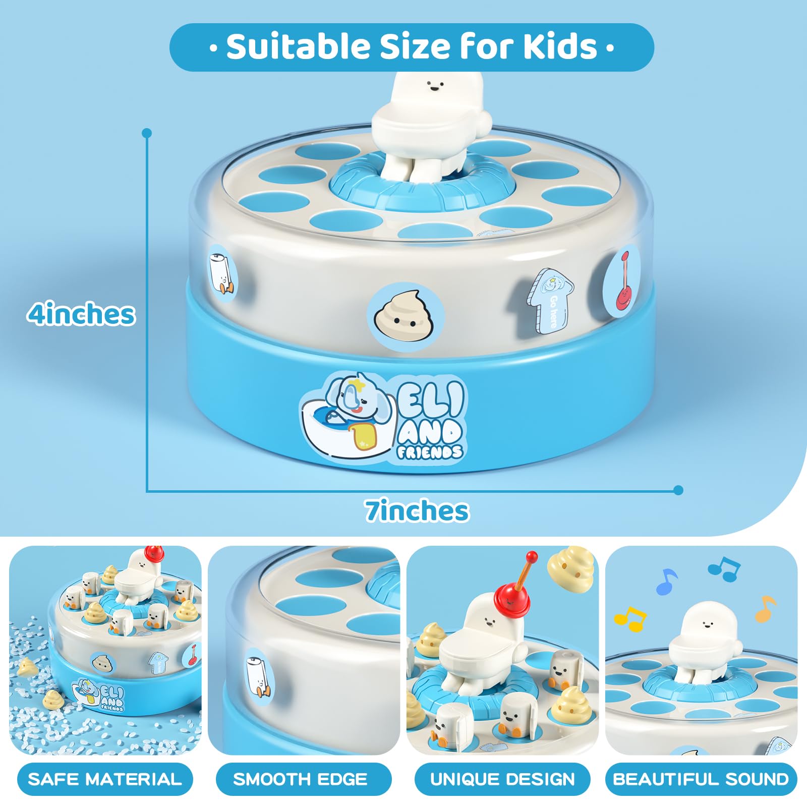 BLF FUN safe materials with smooth edges ensure kid-friendly use.