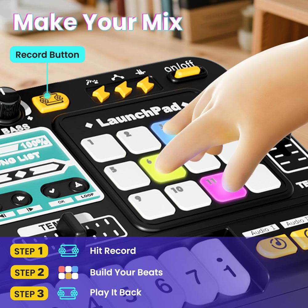 BLF FUN Toddlers DJ Mixer Toys with songs invite musical storytelling.