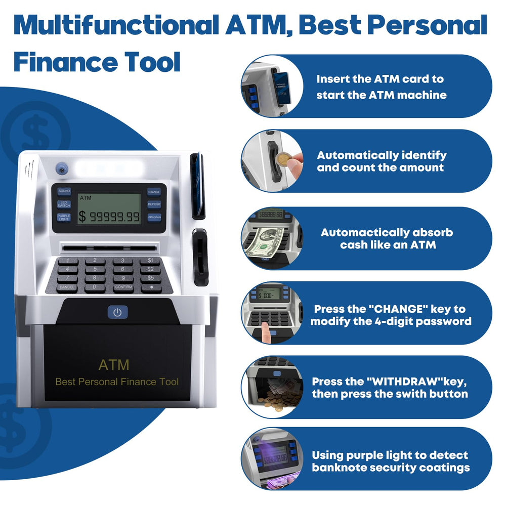 Blingbin banknote rolling deposit demonstrates easy note insertion for smooth saving.