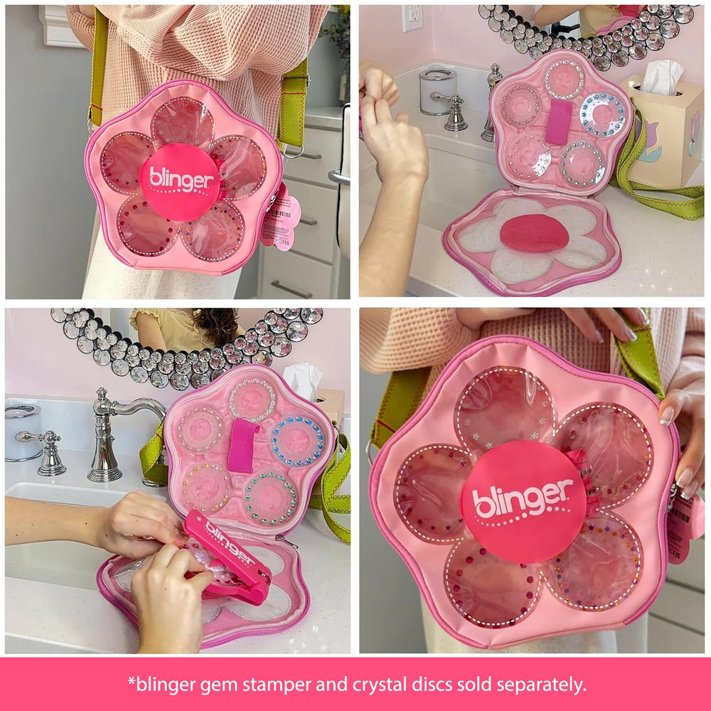 blinger Flower Carry Case portable design ideal for travel and on-the-go glam