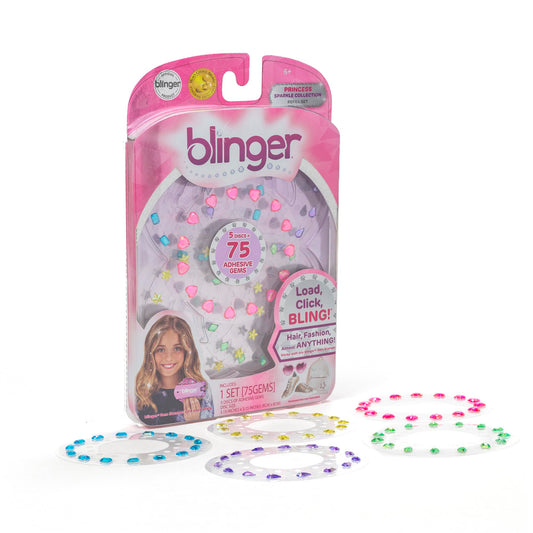 Blinger Sparkle Refill Princess disc: vibrant rhinestones for vivid hair bling and easy removal