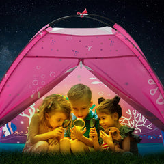 BLINWORLD Mermaid Tent door with double zipper for easy entry