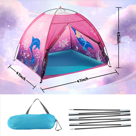 BLINWORLD Mermaid Tent interior open view for role-play and social play