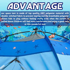 BLINWORLD play tent folds easily for quick storage after indoor or outdoor time