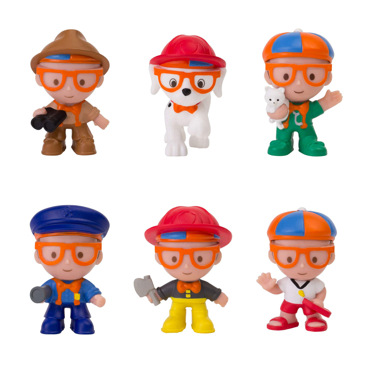 Blippi Mini Heroes Squishables Police Officer figure for imaginative play and early color recognition.