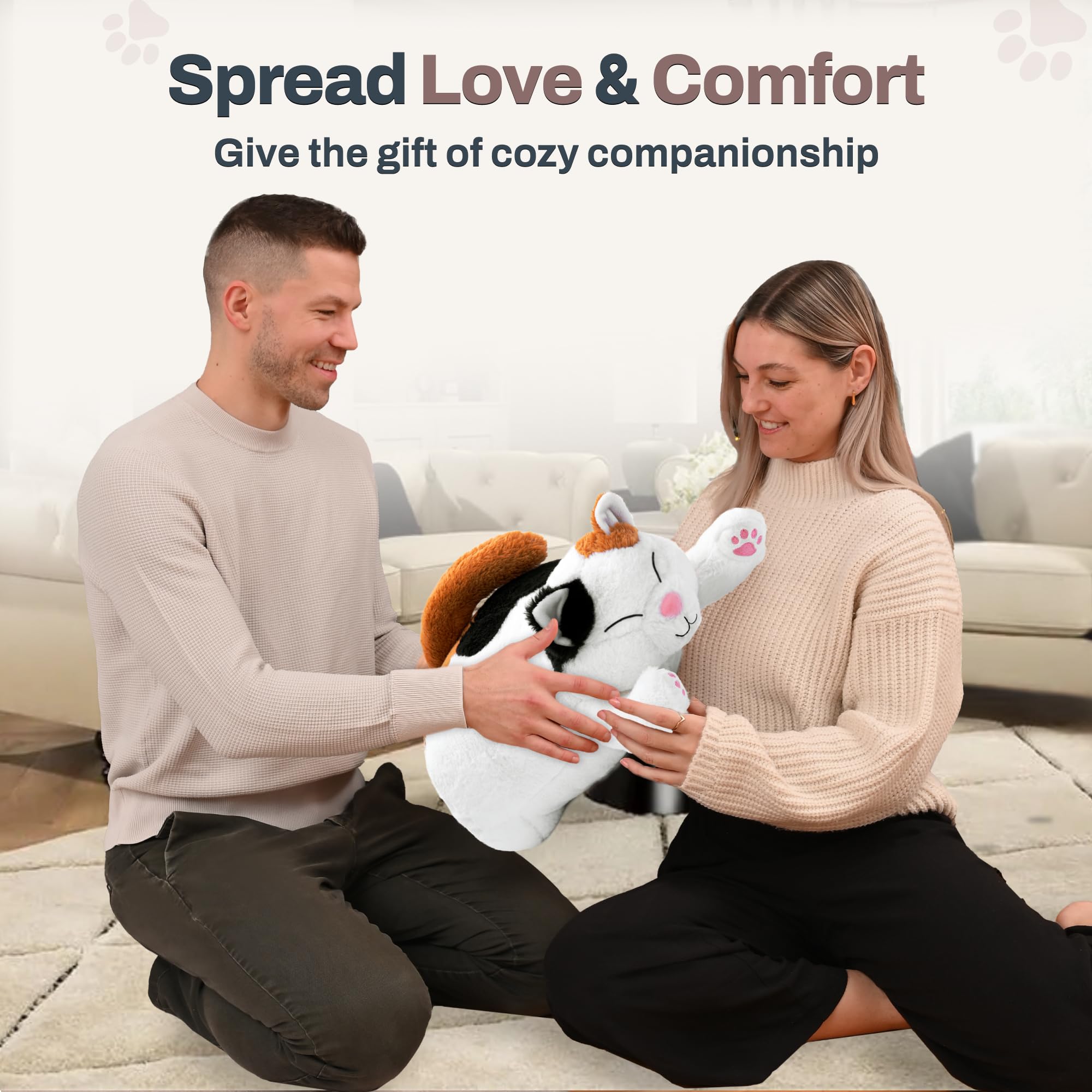 Bliss World calico cat hug-ready scene invites comforting moments.