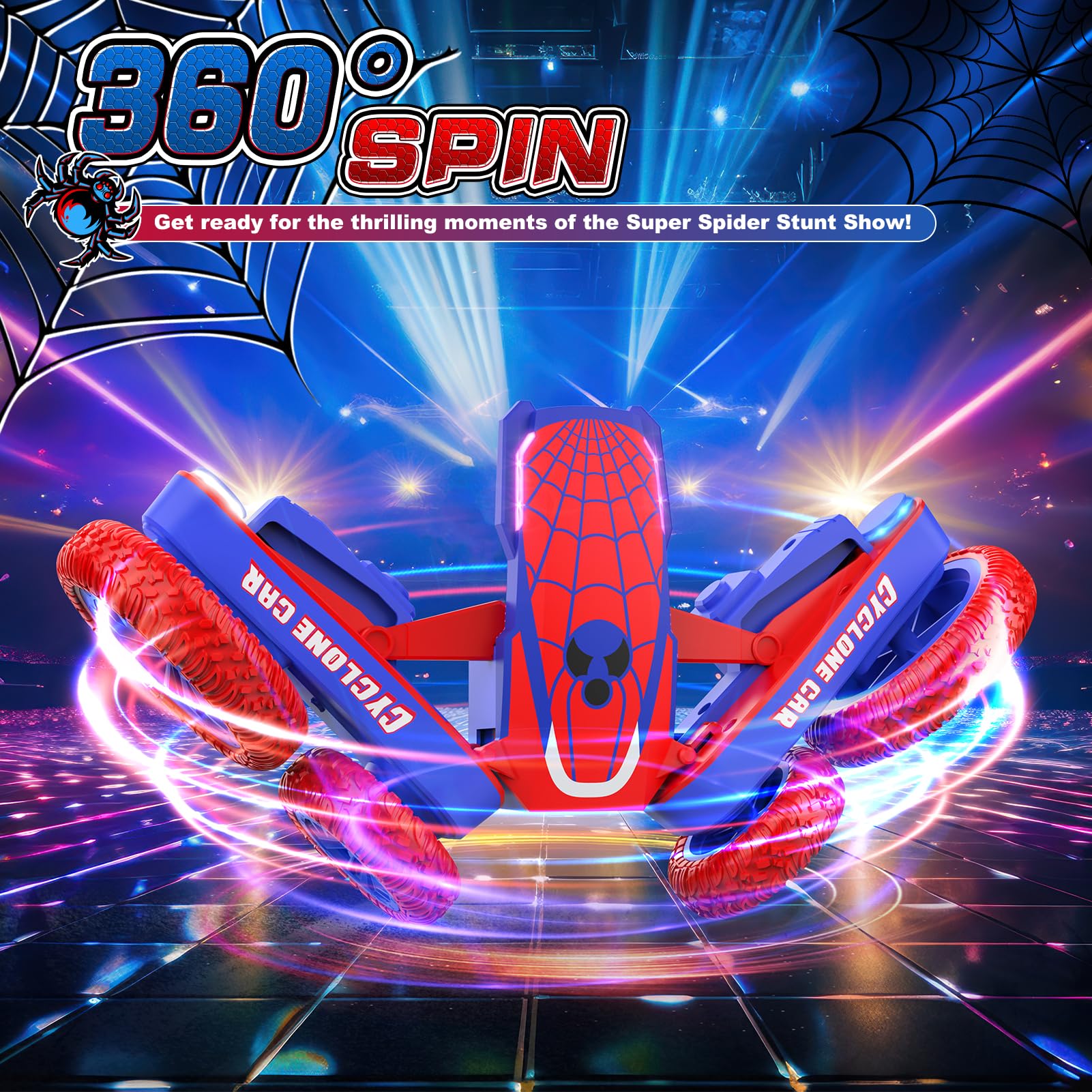 Blissbud RC Car with dual batteries for extended playtime.