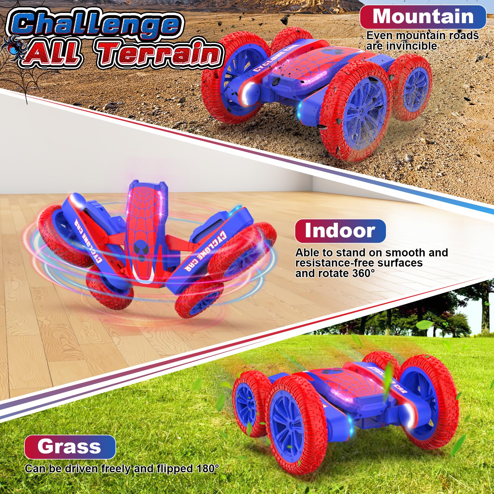 Blissbud Dual-motor RC Car reaches 15 km/h in races.