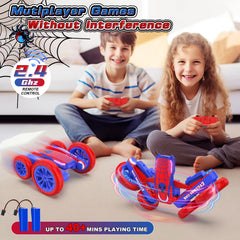 Blissbud RC Car indoors with ABS body protecting furniture during play.